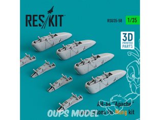 ResKit RSU35-0058 Early pylônes AH-64 « Apache » pour kit Meng imprimé en 3D) 1/35