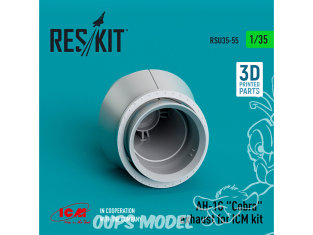 ResKit RSU35-0055 Pot d'échappement AH-1G "Cobra" pour kit ICM imprimé 3D 1/35