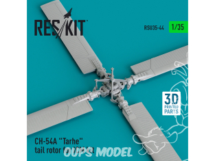 ResKit RSU35-0044 Rotor de queue Ch-54A "Tarahe" pour kit ICM imprimé 3D 1/35