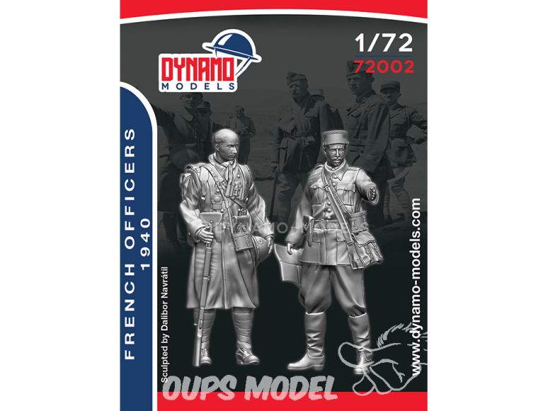 Dynamo models figurine 72002 Officiers Français 1940 1/72