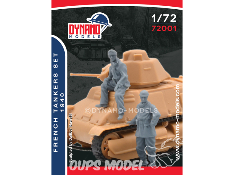 Dynamo models figurine 72001 Tankistes Français 1940 1/72