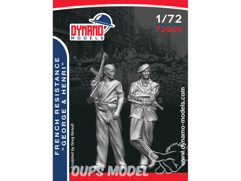 Dynamo models figurine 72005 Set Résistance Française "George & Henri" 1/72