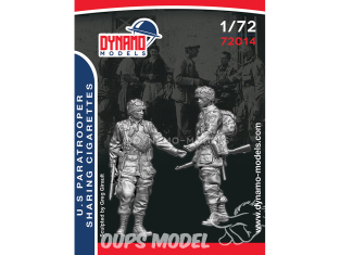 Dynamo models figurine 72014 Parachutistes U.S. partageant une cigarette WWII 1/72