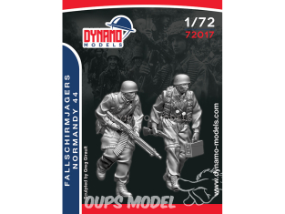 Dynamo models figurine 72017 Fallschirmjagers Normandie 1944 1/72