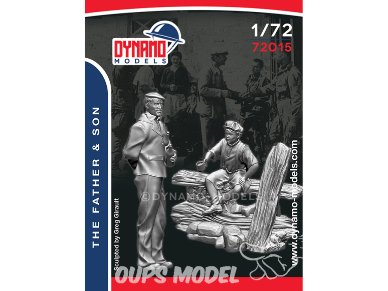 Dynamo models figurine 72015 Le père et le fils 1/72