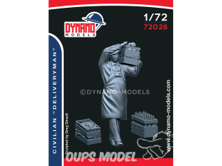 Dynamo models figurine 72028 Civil "Livreur" 1/72