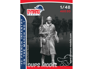 Dynamo models figurine 48030 Infanterie Française en marche Set 7 1940 1/48