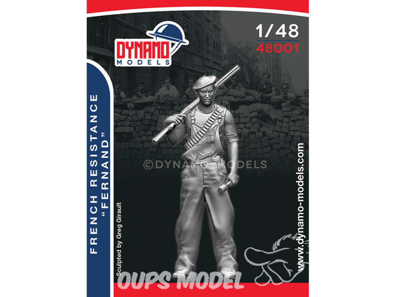 Dynamo models figurine 48001 Resistance Française "Fernand" 1/48