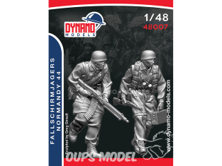 Dynamo models figurine 48007 Set Fallschirmjagers Normandie 1944 1/48