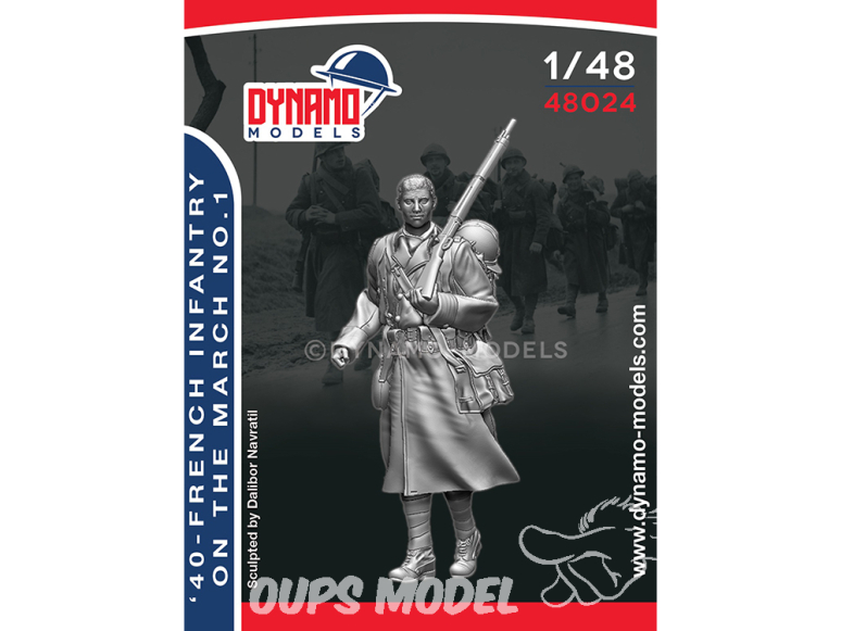 Dynamo models figurine 48024 Infanterie Française en marche Set 1 1940 1/48