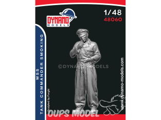 Dynamo models figurine 48060 Waffen SS Commandant de Panther "Pause cigarette" 1/48