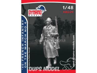 Dynamo models figurine 48029 Infanterie Française en marche No.6 1940 1/48