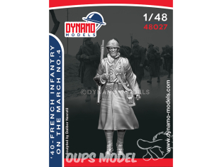 Dynamo models figurine 48027 Infanterie Française en marche No.4 1940 1/48