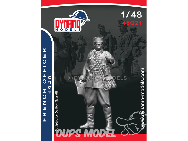 Dynamo models figurine 48021 Officier Français 1940 1/48