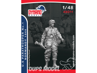 Dynamo models figurine 48011 Parachutiste U.S. No.1 Normandie 1944 1/48