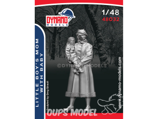 Dynamo models figurine 48032 Un hiver après la guerre "Jeune maman avec bébé" 1/48