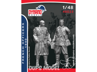 Dynamo models figurine 48023 Officiers Français 1940 1/48