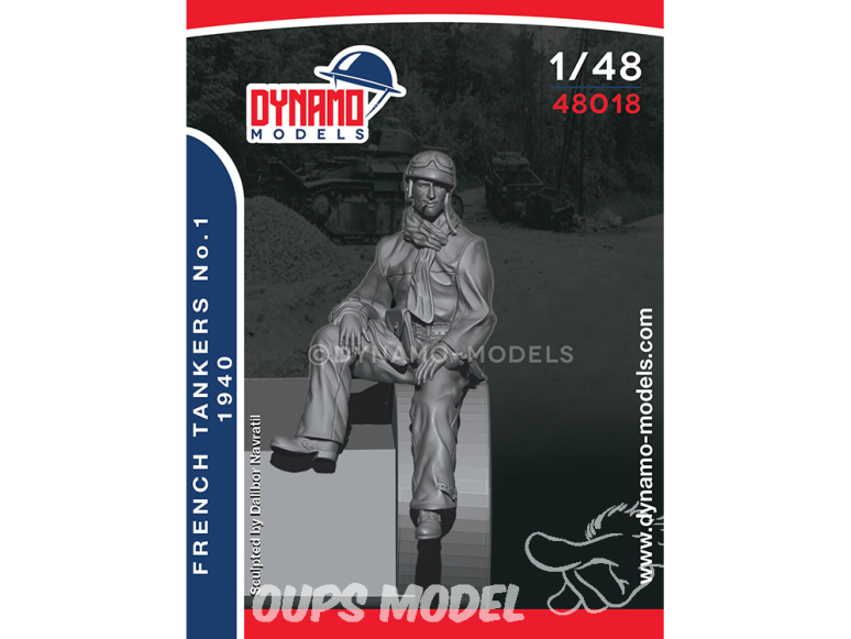 Dynamo models figurine 48018 Tankiste Français No.1 1940 1/48