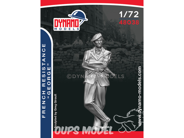 Dynamo models figurine 48038 Resistance Française "George" 1/48