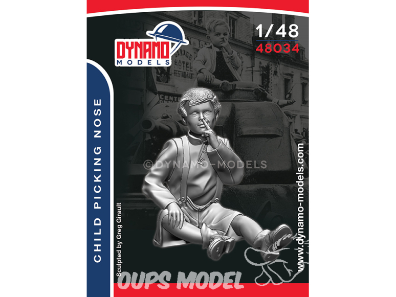 Dynamo models figurine 48034 Petit garçon avec doigt dans le nez 1/48