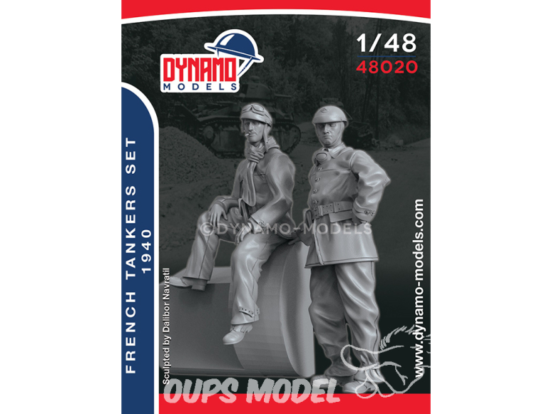 Dynamo models figurine 48020 Tankistes Français 1940 1/48