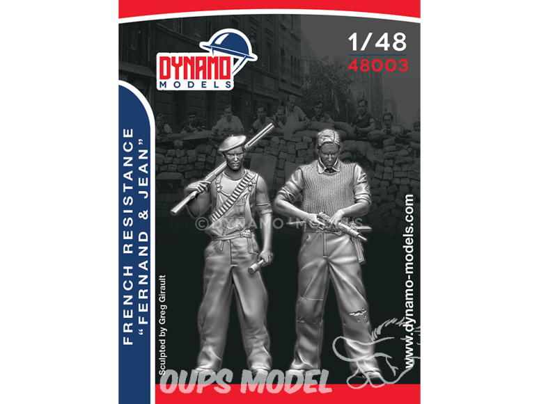 Dynamo models figurine 48003 Resistance Française "Fernand & Jean" 1/48