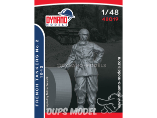 Dynamo models figurine 48019 Tankiste Français No.2 1940 1/48