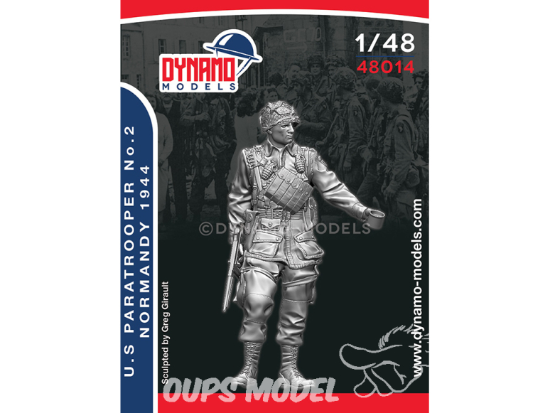 Dynamo models figurine 48014 Parachutiste U.S. No.2 Normandie 1944 1/48