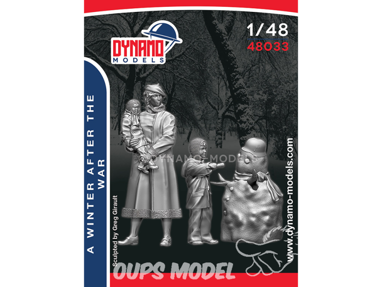 Dynamo models figurine 48033 Un hiver après la guerre avec bonhomme de neige 1/48