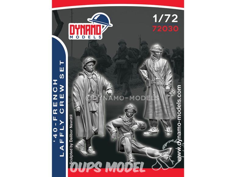 Dynamo models figurine 72030 Equipage Français Laffly 1940 1/72