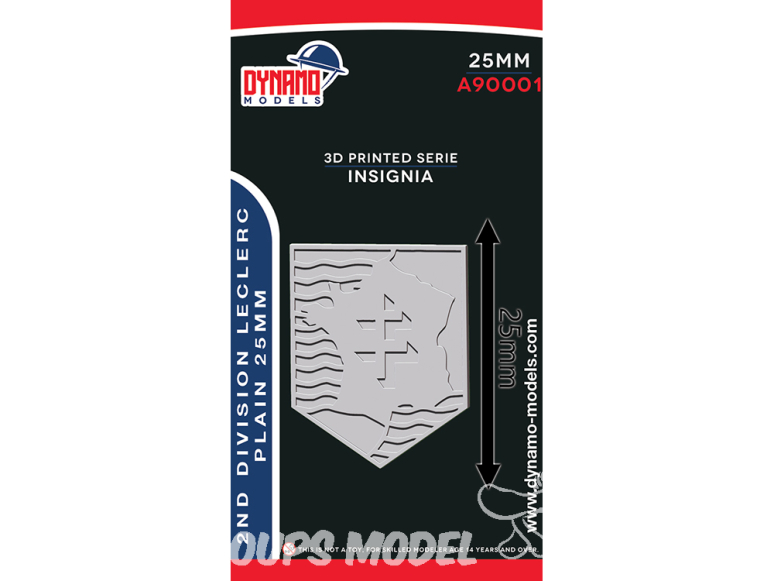 Dynamo models Insigne A90001-25 2e Division Leclerc 25mm