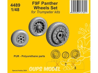 CMK 4489 Jeu de roues F9F Panther pour Trumpeter 1/48