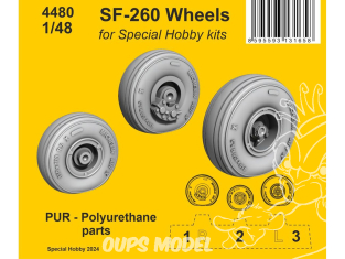 CMK 4480 Roues SF-260 pour Special hobby 1/48