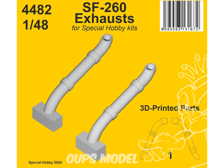 CMK 4482 Échappements SF-260 pour Special hobby 1/48