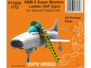 Special Hobby 3D Print P72026 Échelle SMB-2 Super Mystere (type IAF) pour kits Special Hobby 1/72