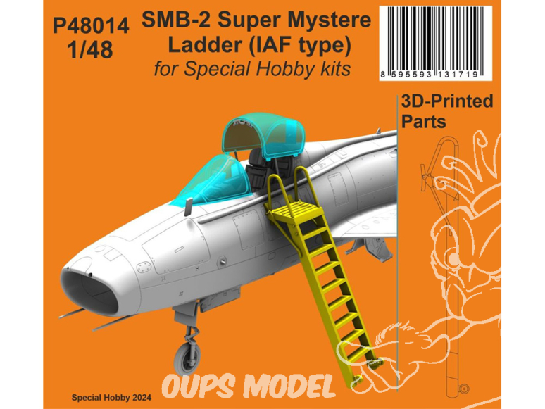 Special Hobby 3D Print P48014 Échelle SMB-2 Super Mystere (type IAF) pour kits Special Hobby 1/48