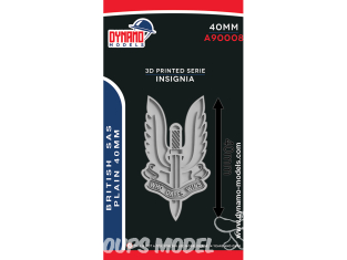 Dynamo models Insigne A90008-40 SAS Britanniques 40mm