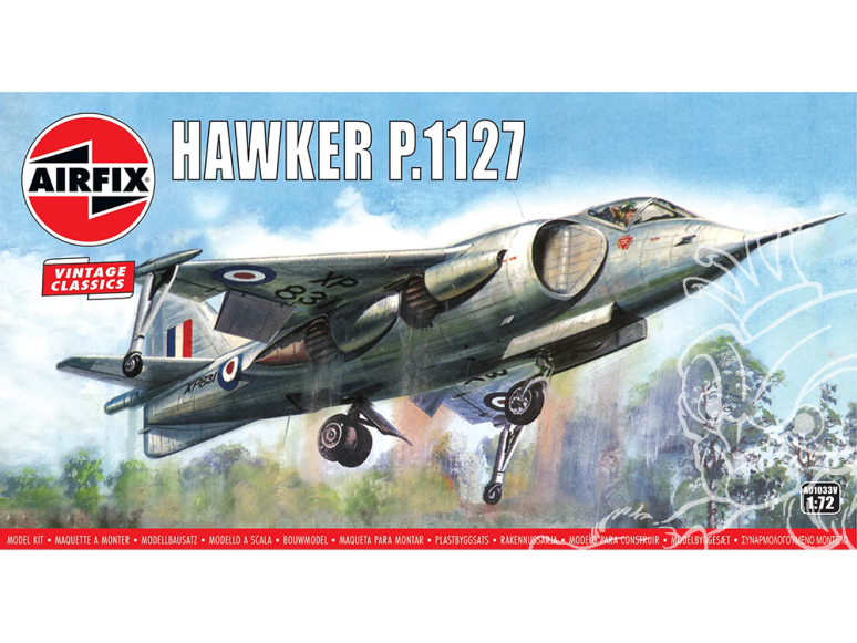 Airfix maquette avion A01033V Hawker P.1127 1/72