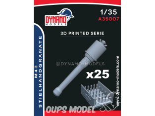 Dynamo models accessoires A35007 Grenade M43 Stielhangranate x25 1/35