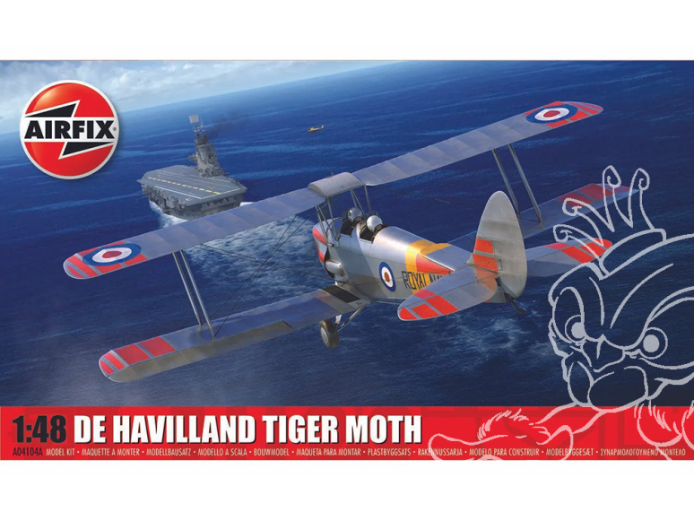 Airfix maquette avion A04104A de Havilland D.H.82a Tiger Moth 1/48