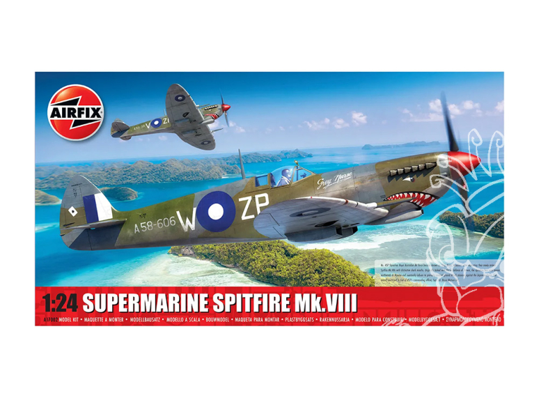 AIRFIX maquettes avion A17002 Supermarine Spitfire Mk.VIII 1/24