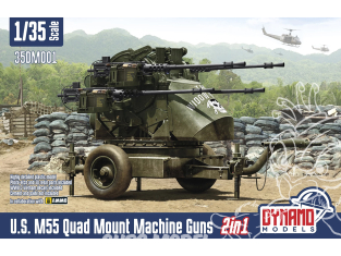 Dynamo models maquette militaire 35DM001 U.S. M55 Quad Mount Machine Guns 1/35