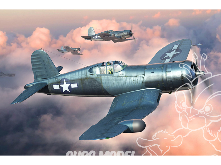 Hobby Boss maquette avion 80385 Chance Vought Corsair F4U-2 1/48