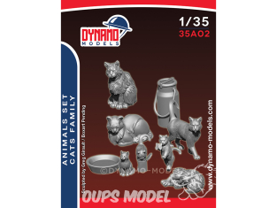 Dynamo models figurine 35A02 Set chats 1/35