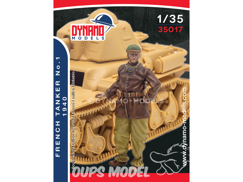 Dynamo models figurine 35017 Tankiste Français No.2 1940 1/35