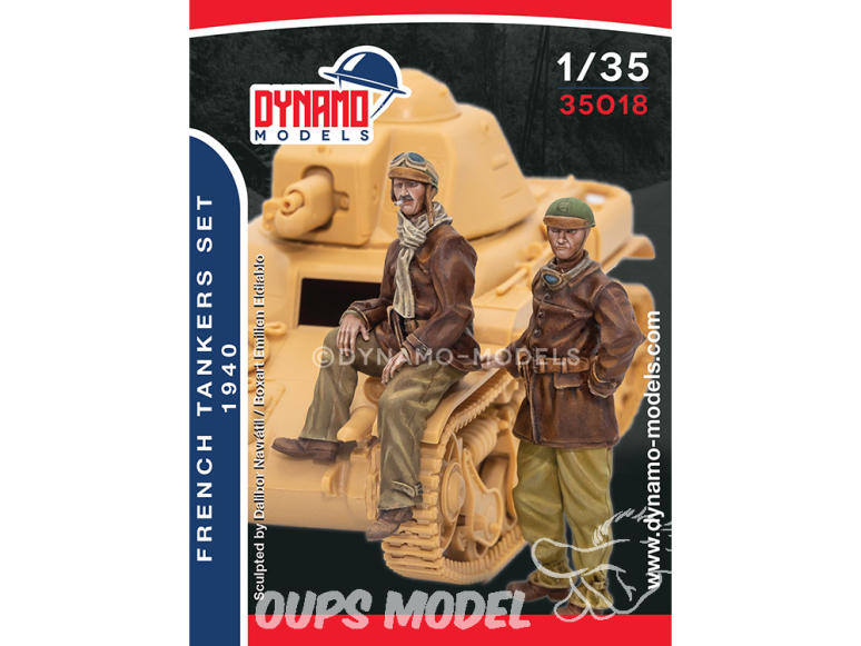 Dynamo models figurine 35018 Set tankistes Français 1940 1/35