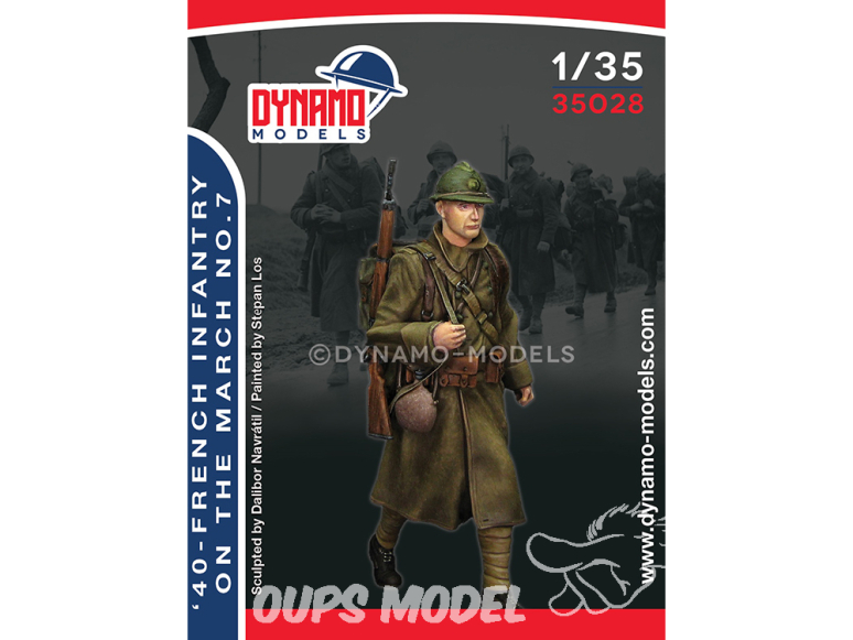 Dynamo models figurine 35028 Infanterie Française en marche No.7 1940 1/35