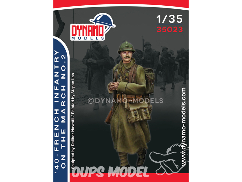 Dynamo models figurine 35023 Infanterie Française en marche No.2 1940 1/35