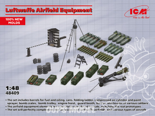 Icm maquette avion 48409 Équipement d'aérodrome de la Luftwaffe 1/48