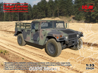 Icm maquette militaire 35436 Transporteur de marchandises Humvee M1097A2 1/35